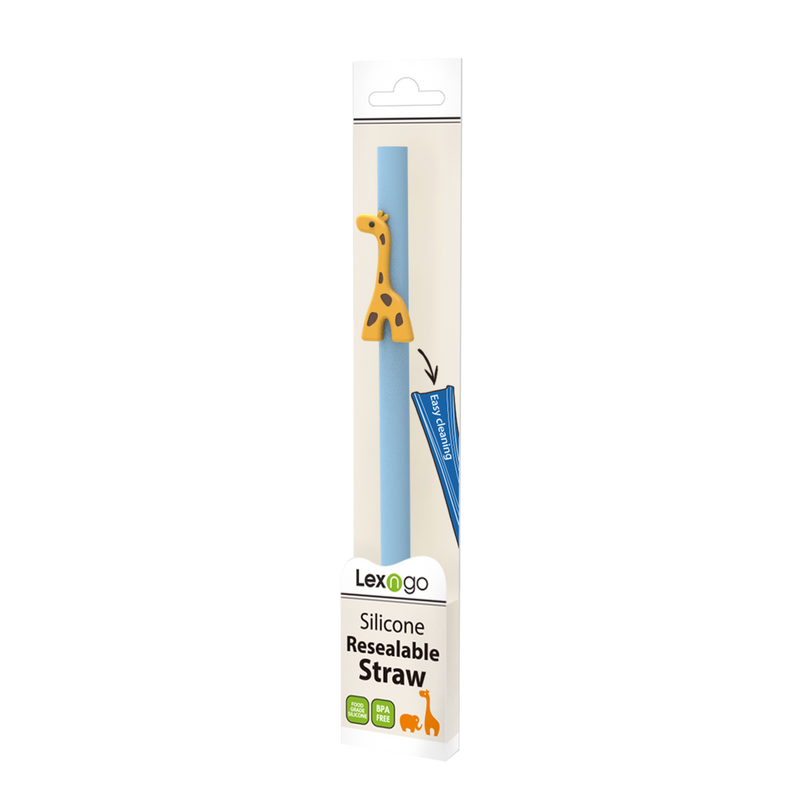 Lexngo Silicone Resealable Straw (Giraffe)