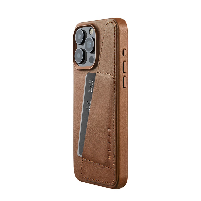 MUJJO iPhone 15 Pro Max Leather Wallet Case with Magsafe