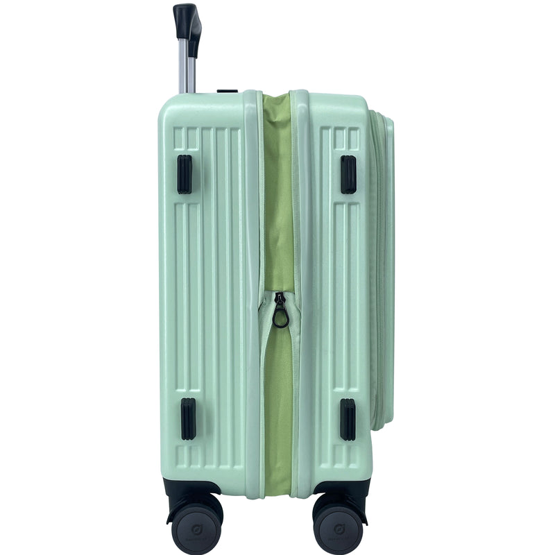 HALLMARK PC Japan Hinomoto wheels Front Opening Luggage with Zipper HM899T