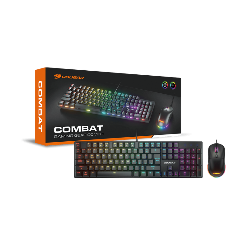 Cougar Combat Gaming Gear Mechanical Keyboard (Red Switch) + Mouse Combo