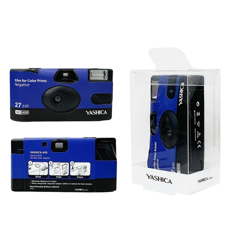 YASHICA Single Use Camera w/ISO400 Film 135mm 27exp