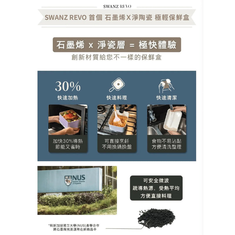 SWANZ REVO ultra-light crisper - S size(800ml)