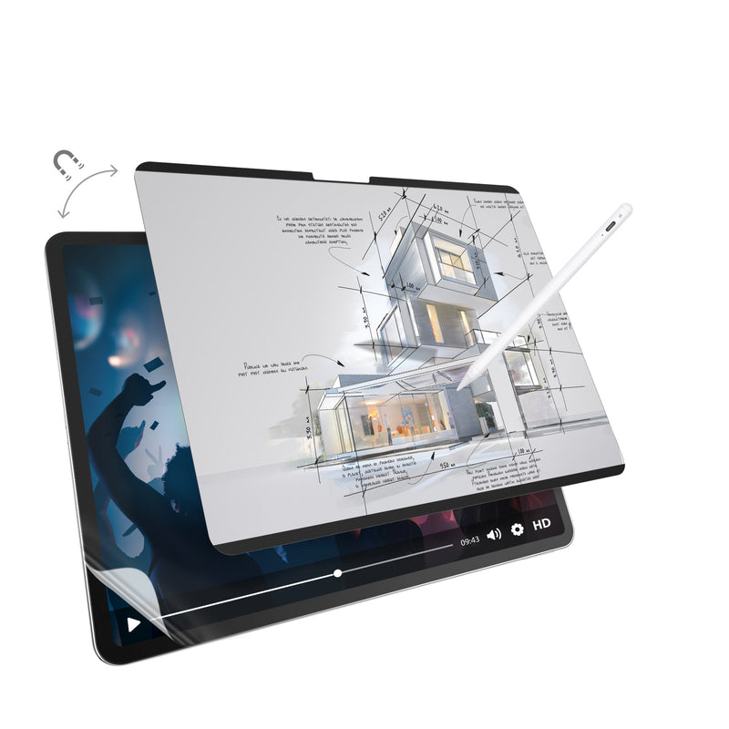MagEasy iPad Air 13" (M2) EasyPaper Pro 2 合 1 磁吸類紙保護貼 連 高清螢幕保護貼