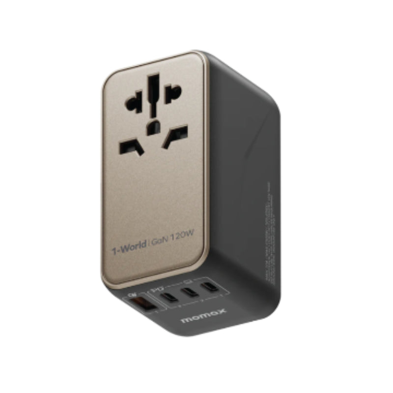 Momax 1-World 120W GaN Travel Adaptor