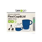 Lexngo Silicone Collapsible Flexi Cup and Lid (280ml/905oz)