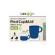 Lexngo Silicone Collapsible Flexi Cup and Lid (280ml/905oz)