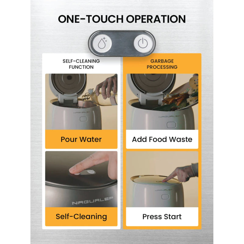 NAGUALEP Drying Type Echo Kitchen Food Waste Disposer