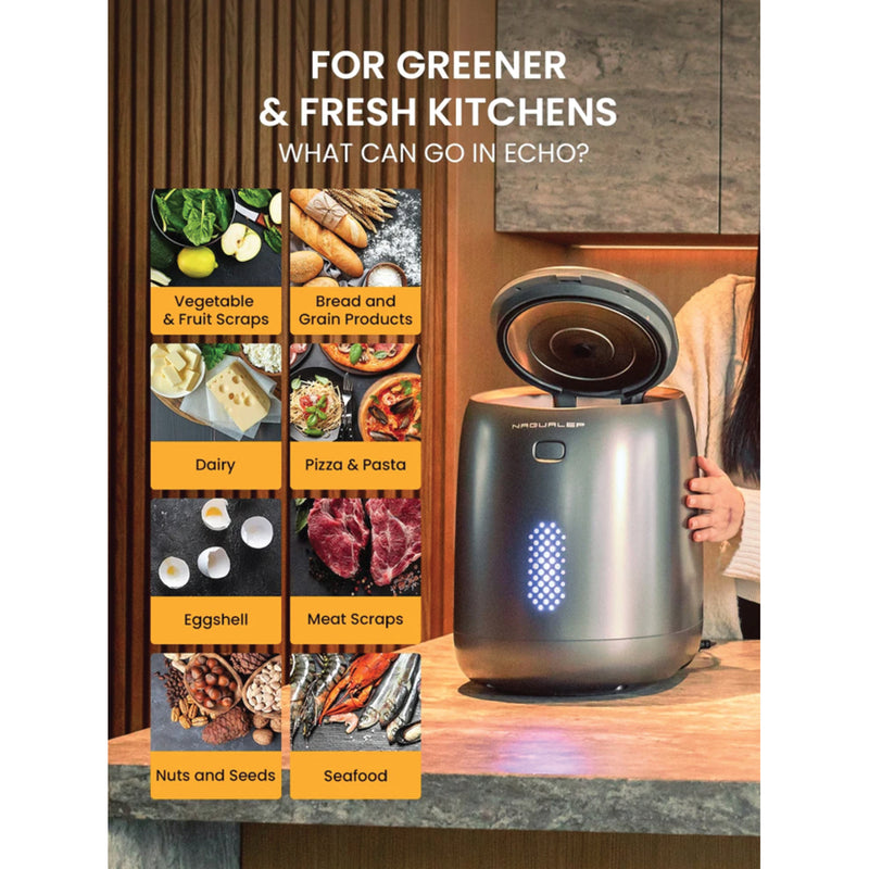 NAGUALEP Drying Type Echo Kitchen Food Waste Disposer