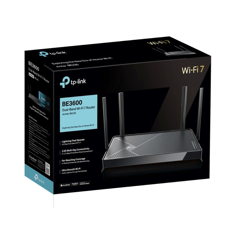 TP-Link Archer BE230 BE3600 雙頻 Wi-Fi 7 路由器