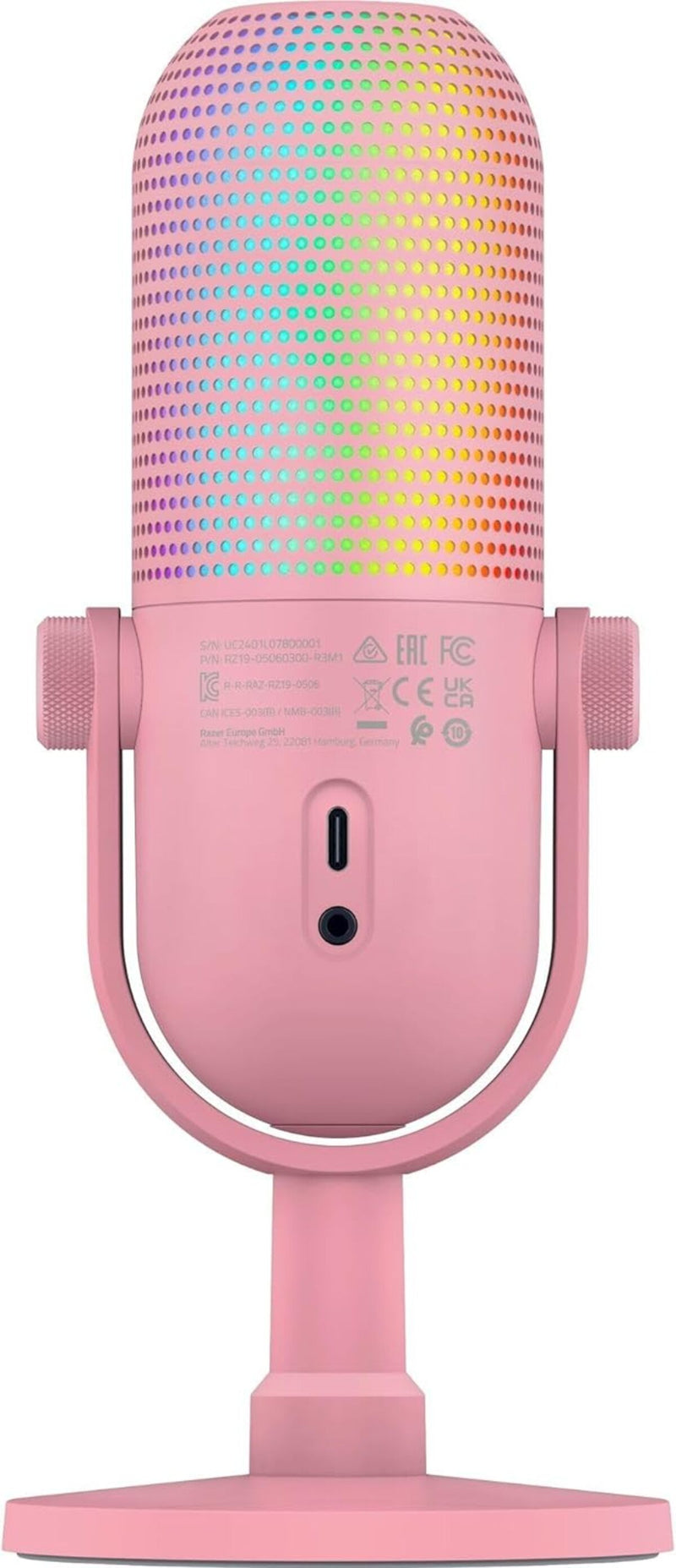 Razer 雷蛇 Seiren V3 Chroma 輕觸式靜音 RGB USB直播麥克風