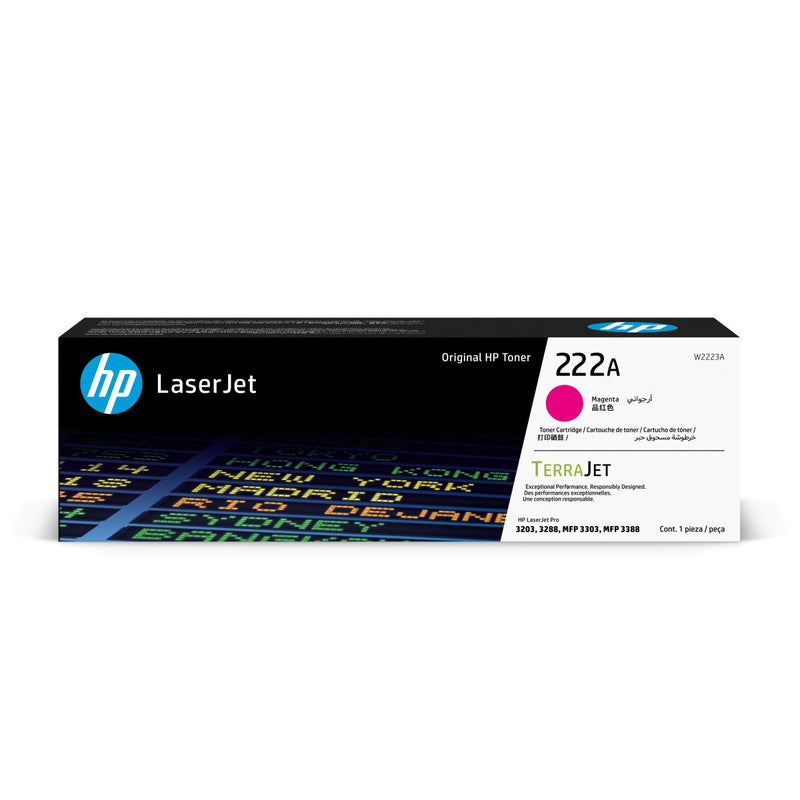 HP 惠普 222A洋紅色原廠LaserJet碳粉匣 (W2223A)