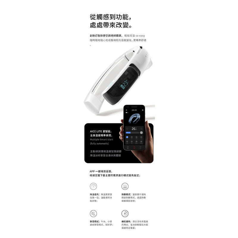 RANVOO Aice Lite Smart Neck Fan