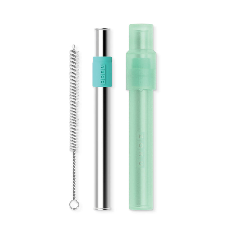 ZOKU Teal Jumbo Pocket Straw