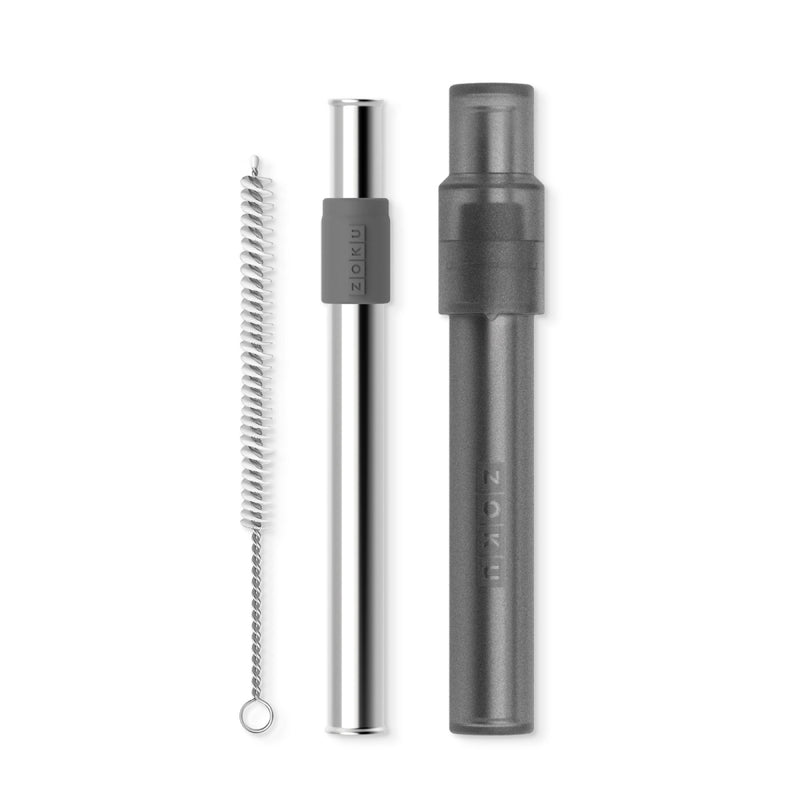 ZOKU Charcoal Jumbo Pocket Straw