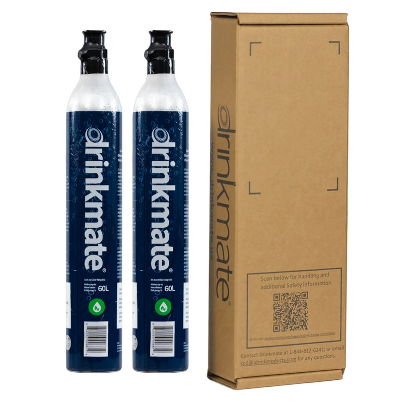 Drinkmate 高純度食用等級二氧化碳氣樽410G x 2