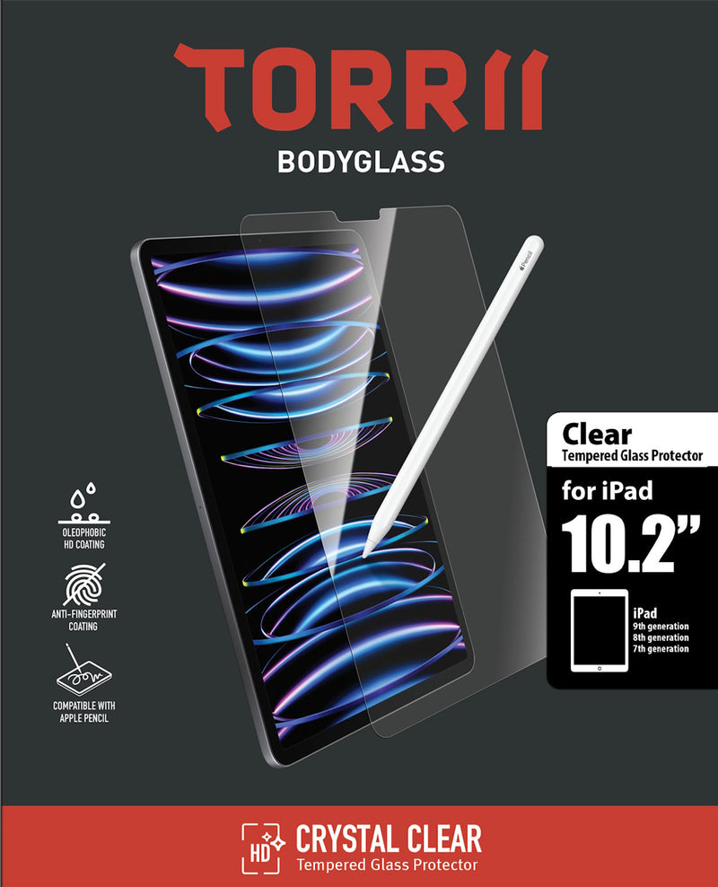 Torrii BODYGLASS iPad 10.2" (第9代 2021) 玻璃保護貼 屏幕保護膜