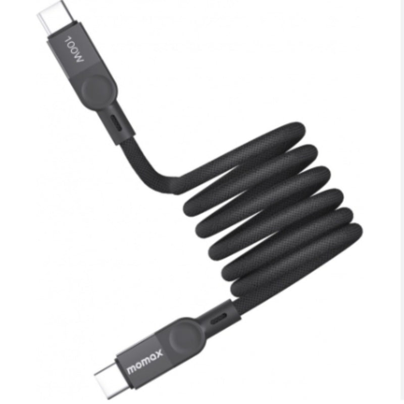 Momax Mag Link USB-C to USB-C 100W USB2.0 2m 磁吸連接線 手機配件