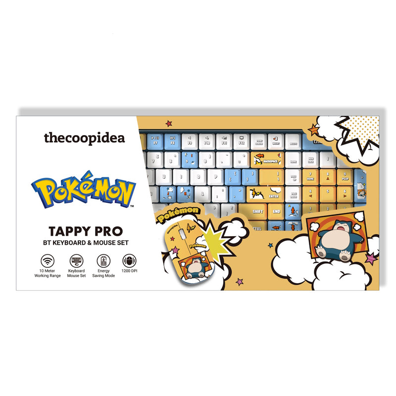 thecoopidea x Pokemon TAPPY Pro Bluetooth Keyboard & Mouse Set