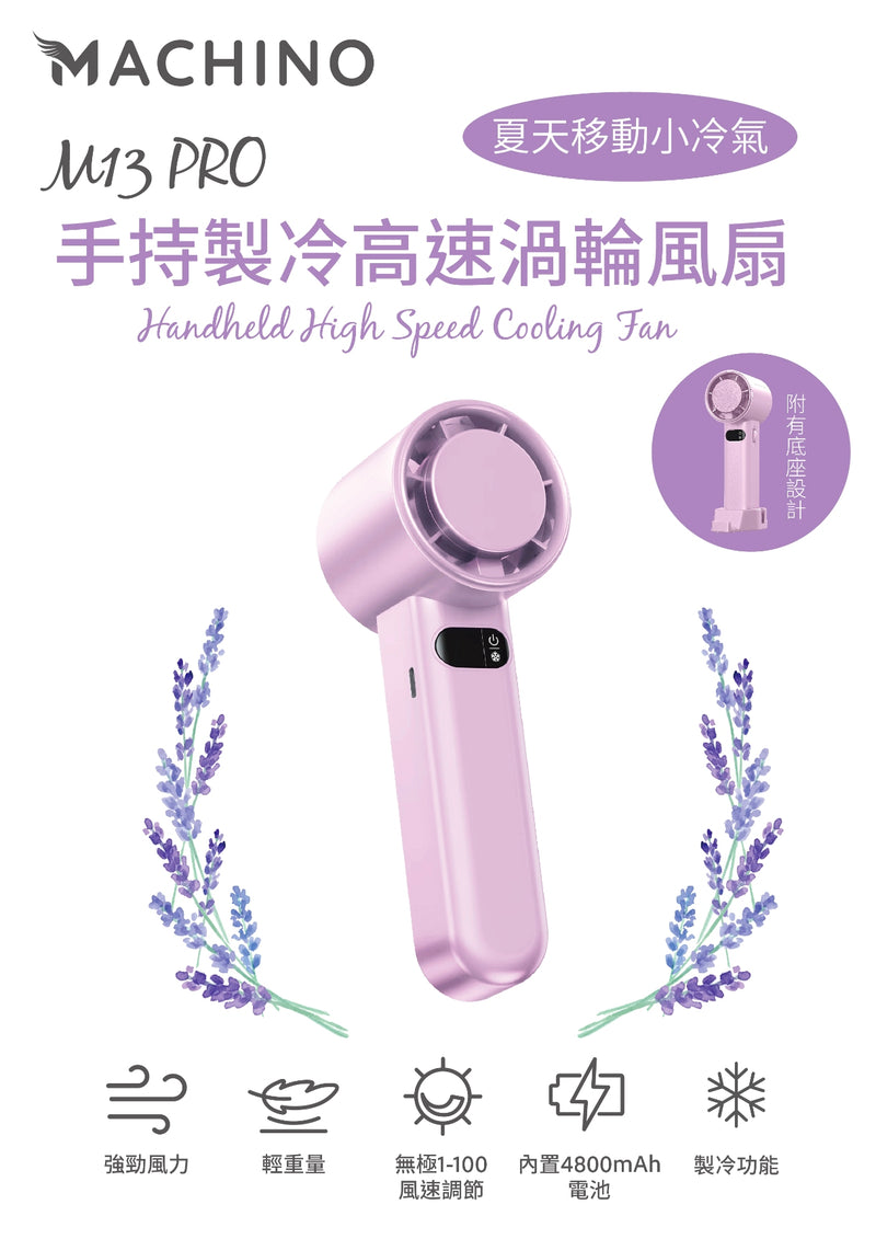 Machino M13 PRO handheld High Speed Cooling Fan