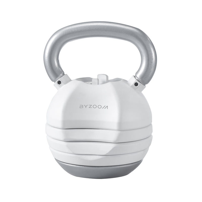 Byzoom Pure Series 40LB 可調式壺鈴 (白色) (1個)