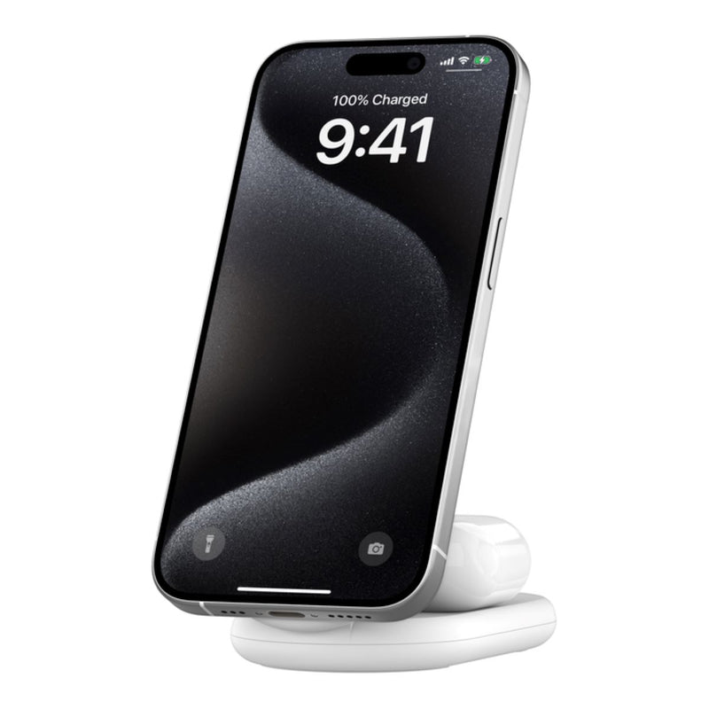 BELKIN BoostCharge 2-in-1 Magnetic Foldable Wireless Charger with Qi2 15W