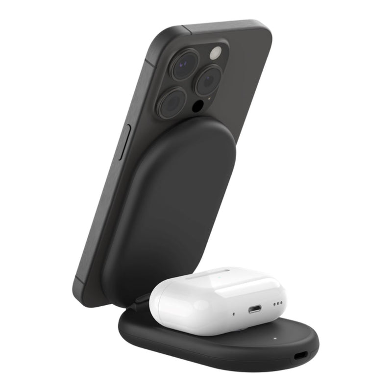 BELKIN BoostCharge 2-in-1 Magnetic Foldable Wireless Charger with Qi2 15W