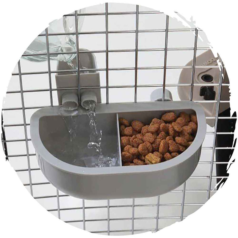 Petmate Pet Airplane Cage Divider Dual-purpose Eating Container (380ml)