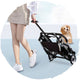 BELLO Aluminum Cart Basket Split Type Shock Absorbing Folding Pet Trolley (Load Weight: 15kg)