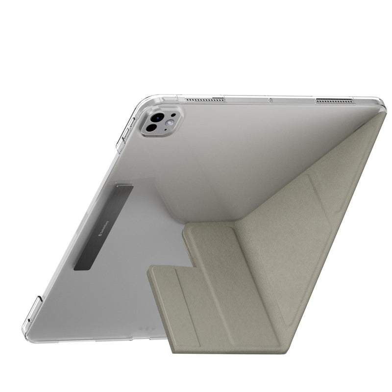 SwitchEasy Origami Nude iPad Pro 13 (2024) 全方位支架透明背蓋保護殼