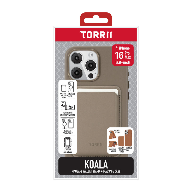 Torrii KOALA iPhone 16 Pro Max 磁吸口袋支架+皮套