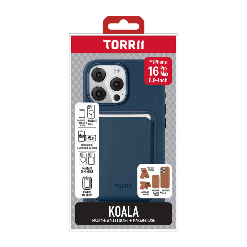 Torrii KOALA iPhone 16 Pro Max 磁吸口袋支架+皮套