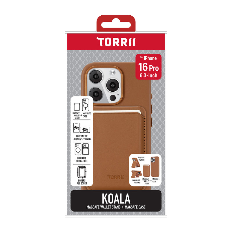 Torrii KOALA iPhone 16 Pro 磁吸口袋支架+皮套