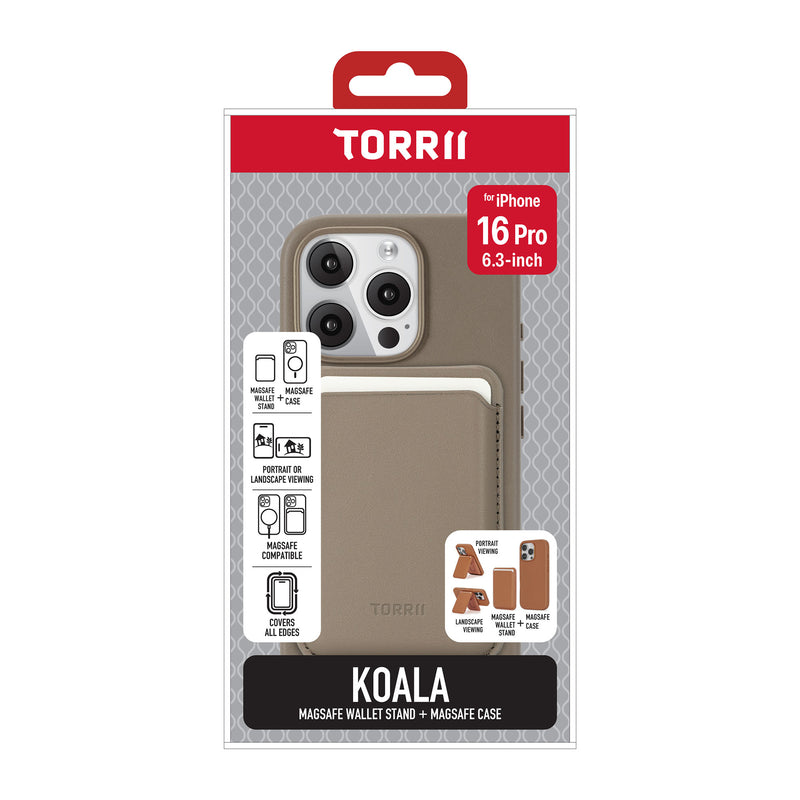 Torrii KOALA iPhone 16 Pro 磁吸口袋支架+皮套