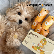 Jungle Monster Pick Me Poop Bag 120pcs (15pcs X 8 rolls)