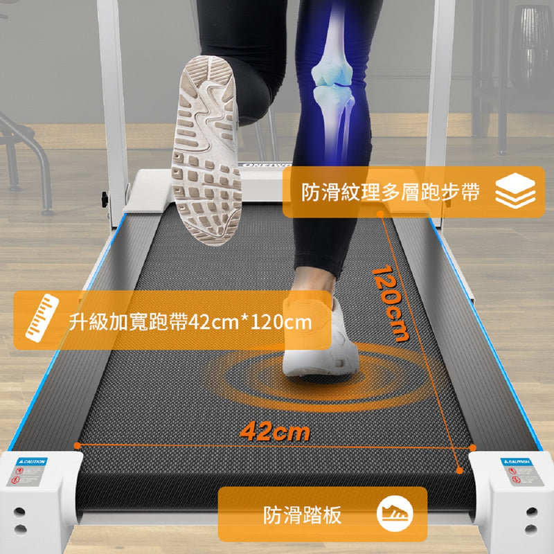 OneTwoFit OT058702 Home Folding Treadmill [with Bluetooth Audio] Connection APP