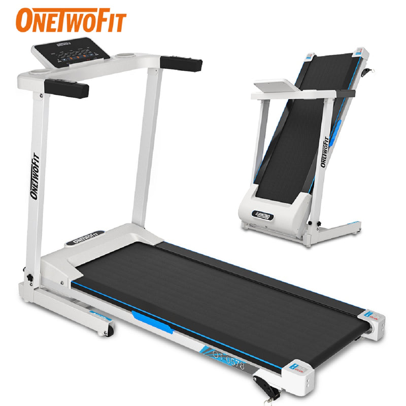 OneTwoFit OT058702 Home Folding Treadmill [with Bluetooth Audio] Connection APP