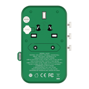 Momax 1-World+ 25W 3-插口 內建 USB-C 充電線 + AC 旅行充電插座