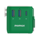 Momax 1-World+ 3-Port Travel Charger Built-In USB-C Cable 25W
