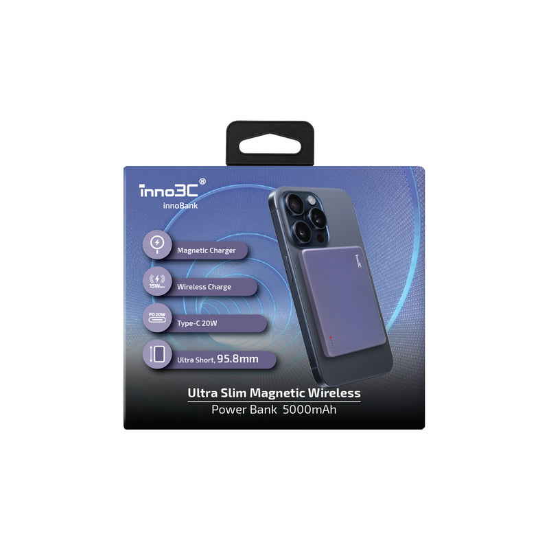 inno3C i-SP5 Ultra Slim Magnetic Wireless Power Bank
