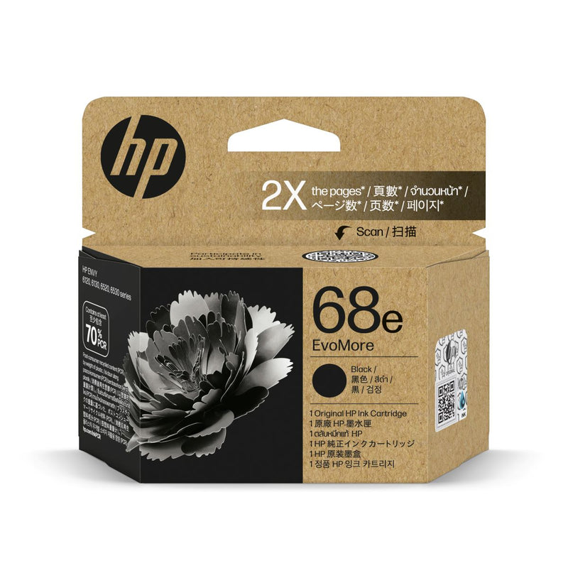 HP 惠普 68e EvoMore 黑色原廠墨盒