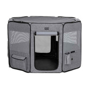 Petsfit Cat and Dog Portable Fence Foldable Pet Tent Delivery Room (Gray) Large Size