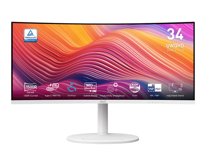 MSI Modern MD342CQPW 34"120Hz Curved Monitor