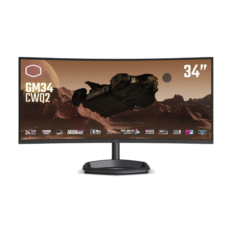 COOLER MASTER GM34-CWQ2 34吋 UWQHD 180Hz VA 量子點 1500R曲面電競顯示器