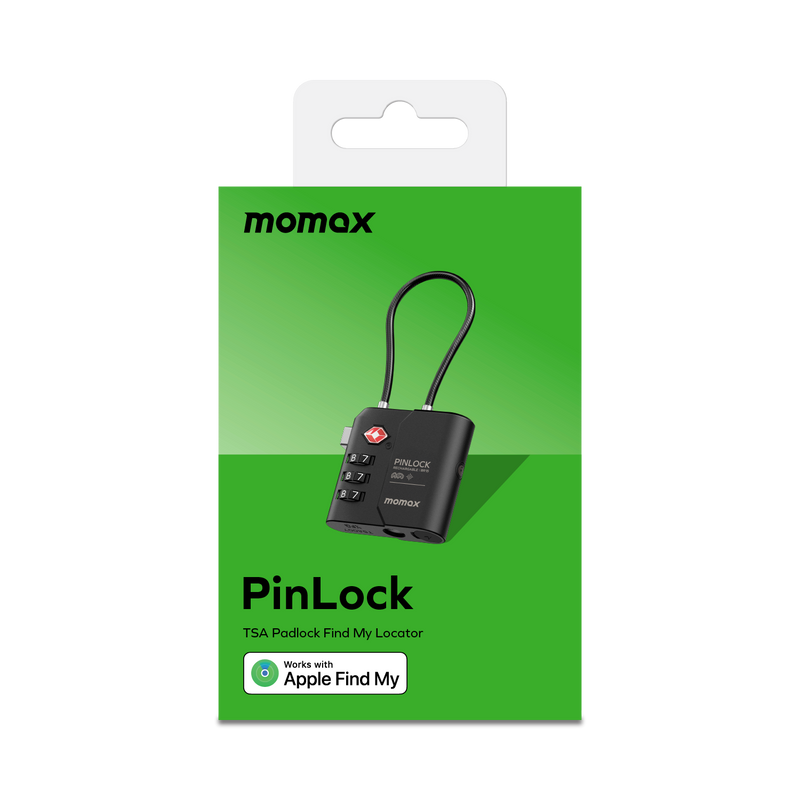 Momax PinLock TSA Padlock Find my locator BR15