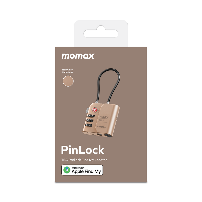 Momax PinLock TSA Padlock Find my locator BR15