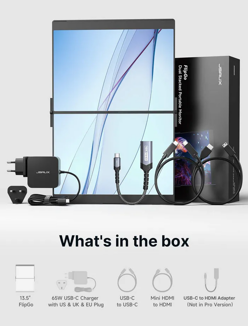 JSAUX FlipGo Pro 13.5" Portable Monitor