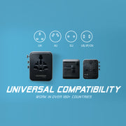 GERMAN POOL 25W MINI GaN III Universal Travel Adapter