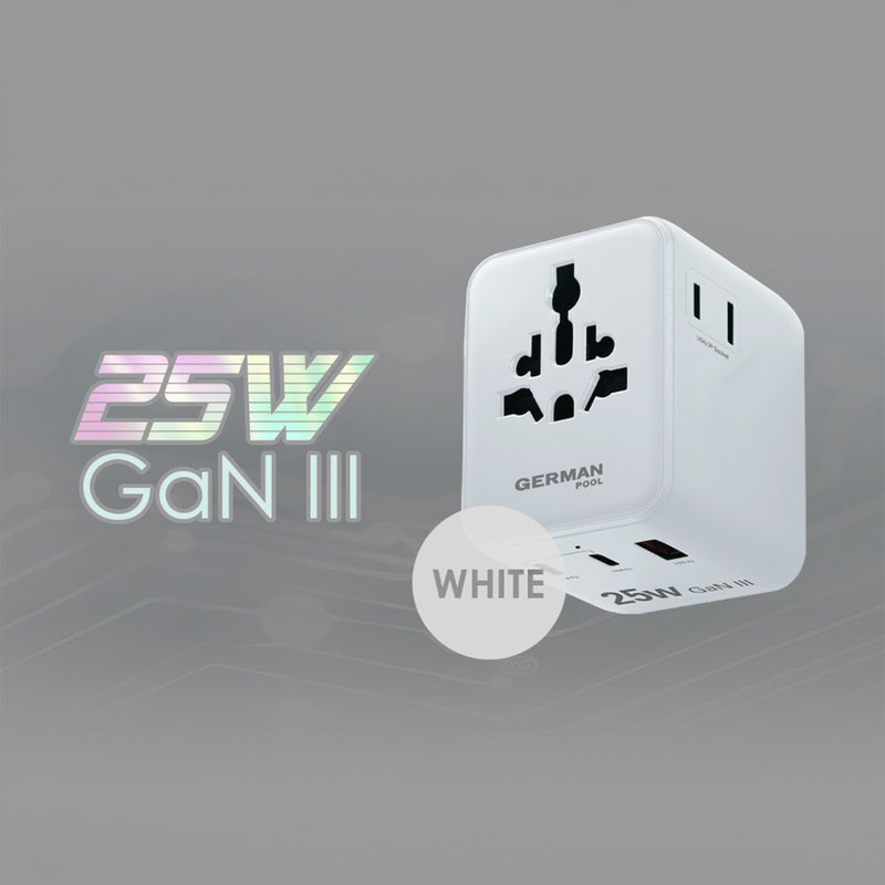 GERMAN POOL 德國寶 25W MINI GaN III旅行充電插座
