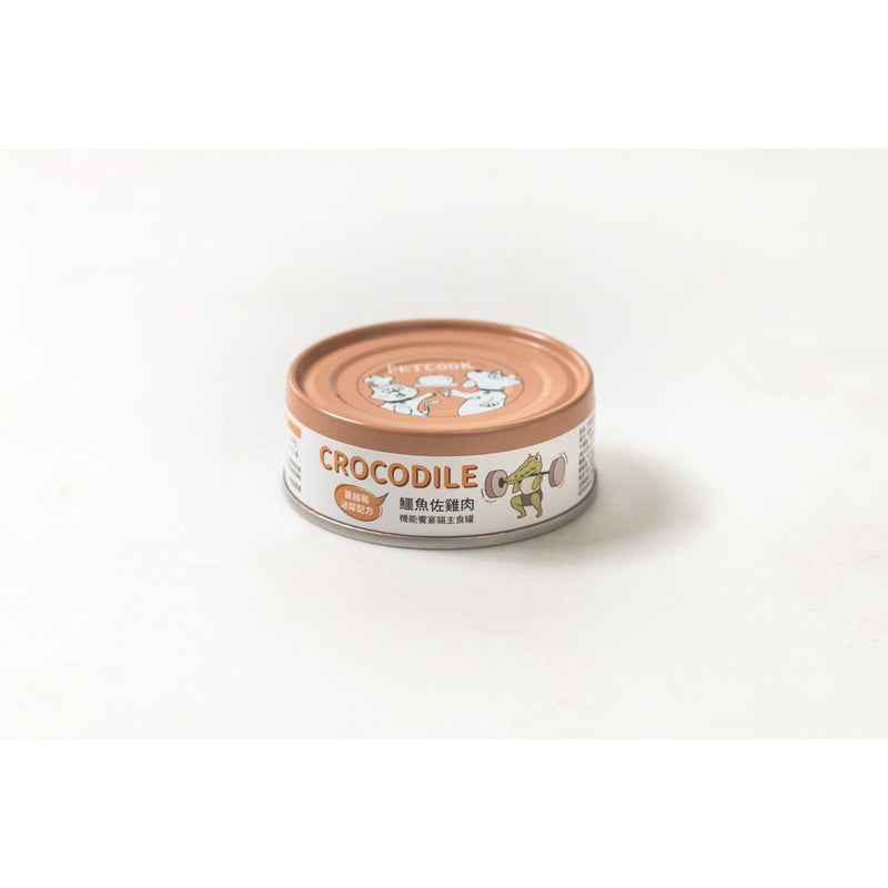 Petcook Wet Food for Cats - Crocodile with Chicken 80g(24 cans in original box discount)