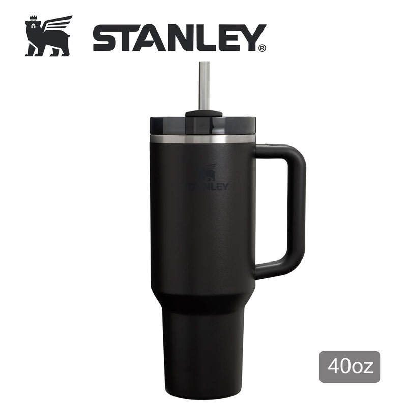 Stanley 40oz 冒險系列真空保溫吸管隨手杯 - BLACK 2.0